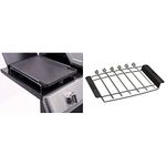 Char-Broil 140 515 - Cast Iron Side-Burner Griddle (Plancha). & 140 587 - Premium Skewer Set and Rack, Stainless Steel.