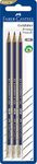 Faber-Castell Break-resistant Goldfaber Graphite Pencil, HB with Eraser Tip – Pack of 3, (11-116895)