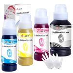 A-SUB 420ml Sublimation Ink Refill for Epson printers, Easy Filling for ET1800 ET2700 ET2800 ET3700 ET3800 ET4700 ET4800 ET5800 ET14100 ET16100 ET16600 series EcoTank Printers for Heat Transfer