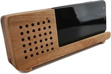 BOUMBI Fragrant Camphor Laurel Wood Cell Phone Stand with Sound Amplifier (Modern H 8.7x3.4)