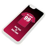 Personalised Gift - Villa iPhone 6 / 6s Case (Clear Transparent, Football Club Design Theme) - Any Name/Message on Your Unique - Apple TPU - Villans Lions Claret Blue AVFC