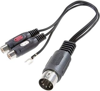 SPEAKA PROFESSIONAL SP-7870284 Cinch-RCA/Connexion DIN Audio Adaptateur Y [1x diode mâle 5 pôles (DIN) - 2X Cinch-RCA