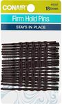 Scunci 18 Piece Firm Hold Bobby Pins Brown, 0.3 Ounce