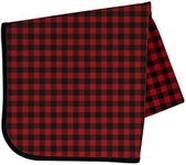 BapronBaby Red Buffalo Plaid Splash Mat - Waterproof Catch-All for Under High Chairs, Floors, Tables, Playtime or Arts & Crafts - Machine Washable - 45" x 45”