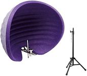 Aston Microphones Halo Reflection Filter (Purple) with Reflection Filter Tripod Mic Stand Bundle