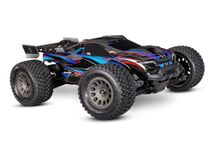 TRAXXAS MINI-XRT 1/16 Monster Truck, 4x4 Brushless RTR RC Car, Blue, Waterproof, with TQi Remote Control and TSM