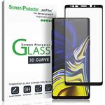 amFilm Galaxy Note 9 Screen Protector Glass, Full Cover (3D Curved) Tempered Glass Screen Protector with Dot Matrix for Samsung Galaxy Note 9 (Black)