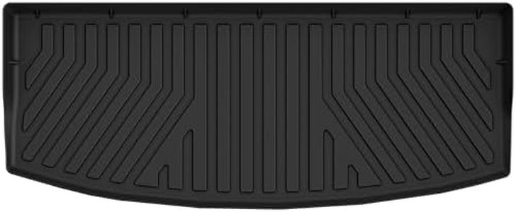 OEDRO Cargo Trunk Liner Floor Mat Fits for 2020-2025 Ford Explorer, TPE All-Weather Guard Explorer Cargo Trunk Liner Mat, Black