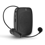 WinBridge Wireless Voice Amplifier for Teachers with Bluetooth, Wireless Mic with Speaker, Teachers Microphone Wireless, Mini Megaphone Speaker, Portable PA System for Classroom, Tour Guide C002