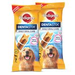 Pedigree Dentastix Oral Care Dog Treat, Adult Large Breed (25+ Kg), 270 G, Recommended By Vets, Supports Gum Health, Reduces Risk of Gum Diseases, Stick (Pack of 2)