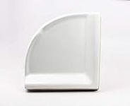 Corner Shower Shelf Wall Accessory White 8-1/2"x8-1/2"