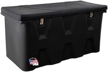 Buyers Products 1712240 Black Poly All-Purpose Storage Chest w/Hasp & Stainless Steel Hinge, 6.3 cu. ft, Made In The USA, Lightweight Storage, Dent-Resistant, Outdoor Storage Box