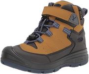 KEEN Redwood MID WP-C Hiking Boot, Harvest Gold/Vintage Indigo, 10 UK Child