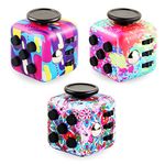 Steemjoey 3Pcs Fidget Toys Cube Toys Sensory Toys Stress Relieve Toys Anti-anxiety Toys for Children and Adults