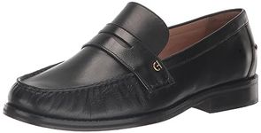 Cole Haan Women's Lux Pinch Penny Loafer, Black Leather, 7.5 Wide