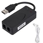 External Modem Driver, USB2.0 56K Fax Modem Dual Port for Win 7/Win 8/Win 10/Win XP, Support Caller ID, Automatic Dialing