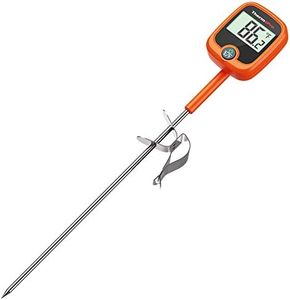 ThermoPro TP509 Candy Thermometer with Pot Clip, Instant Read Meat Analog Thermometer with LCD, Cooking Oil Thermometer Deep Frying Thermometer for Candy Maple Syrup Grease Cheese Sugar Brewing Making