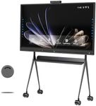 TIBURN Interactive Whiteboard Smartboard Board 75" R1 Pro 4K UHD Touch Screen Smart Board (Electronics whiteboard with Removable Stand, Conference Camera, Conference Speaker)