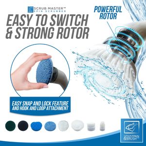Scrub Master Electric Spin Scrubber – Cordless Power Cleaning Brush