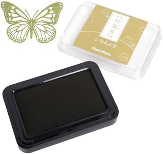 IROMOYO Stamp PAD, Traditional Japanese Ink Colour, Oil-Based Ink pad - OCHER Green