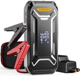 Acmount 5000A Jump Starter Power Pack, 12V Car Battery Booster Jump Starter for All Petrol and 10.0L Diesel Engines, Portable Jump Starter with Large LCD Display, USB Quick Charge and LED Light