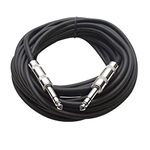 KEBILSHOP 1/4 Guitar Cable 6.35mm Stereo Jack Instrument Cable 5 meter/16 Feet for Electric Guitar, Bass, Amp,Electric Mandolin,Pro Audio