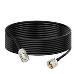 Bingfu UHF PL-259 Male to UHF SO-239 Female RG58 Aerial Antenna Extension Cable 3m/10 feet for CB Radio Ham Radio Two Way Radio Amateur Radio Mobile Radio SWR Meter Amplifier Arrester