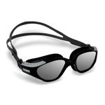 Swim Goggles - UV Polarized Swimming Goggles for Men Women Adults, Wide View and Adjustable, Anti-fog and No Leaking (Black)