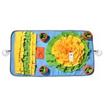 Foodie Puppies Large Snuffle Mat for Dogs | Dog Puzzle Toy Foraging Mat and Interactive Toy for Nose-Work Feeding Encourages Natural Foraging Skills (Rainbow Snuffle Mat)