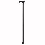 PCP Wood Cane, Derby Handle Grip Solid, Black Beechwood, Large