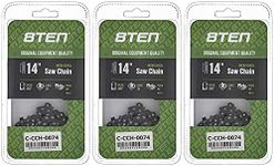 8TEN Micro Chisel Chainsaw Chain 14 Inch .043 1/4 72DL for Stihl MSA120 C-B 3670 005 0072 71PM372 (3 Pack)