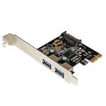 Startech.com 2 Port Pci Express Pcie Superspeed Usb 3.0 Controller Card W/ Sata Power - Pci Express