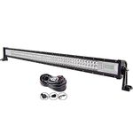 Willpower 42 inch 540W Triple Row Led Light Bar Flood Spot Combo Beam Driving Lights Boat Off Road Bright Lights for Jeep Pickup Truck ATV UTV Wrangler SUV Dodge Ram 4x4