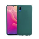 VAKIBO Matte Slim (1.2MM Thick) Green Back Cover Made with Silicon Rubber TPU Material Suitable for Vivo Y91i