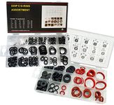 141 PCS Rubber Sealing Washer Kit with 225 PCS Faucet O-Rings Gasket Seal Assortment Set,34 Different Assorted Sizes