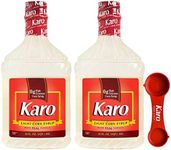 Karo Light Corn Syrup with Real Vanilla, 32 Ounce Bottle (Pack of 2) Includes Karo Measuring Spoon