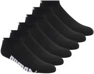 PUMA mens 6 Pack Low Cut Socks, Black/White, 10-13