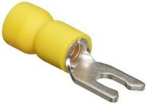 Morris Products 11714 Vinyl Insulated Locking Spade Terminals - 12-10 Wire, No. 6 Stud, Pack Of 100