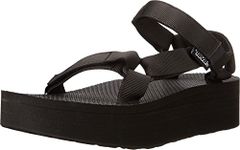 Teva Women's Flatform Universal Sandal, Black, 11