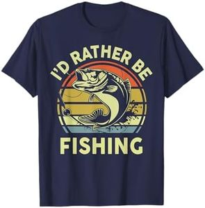 Id Rather Be Fishing-Shirt Men Women Boy Kids Funny Bass Dad T-Shirt