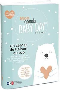 Exacompta - 21101E - Agenda Baby Day - Agenda de lien entre les parents et la nourrice et / ou la crèche - 15 cm x 21 cm - Non millésimé