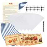 Maple Syrup Tapping Kit - (10) Taps for Maple Trees, (10) 3' Food Grade Maple Syrup Tubing Drops, (5) 1 Quart Maple Syrup Filters, Maple Syrup Drill Bit, Detailed Instructions, Recipe Cards