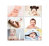 PAPER PLANE DESIGN New Born Baby Girl/Boy Poster for Wall Pregnant Women Cute Large Posters in Room Bedroom with Big Size Matt Finish, Size - 12 x 18 Inch, Set of 6 Photo (Baby Combo-1)