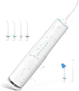 Apiker Power Dental Flosser, Cordless Dental Oral Irrigator with 4 Working Modes and 360ML Water Tank, USB Rechargeable, Professional Teeth Cleaner for Travel, Braces and Bridges Care
