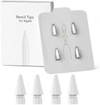 Tips for Apple Pencil Tips,Stylus Tips,Pencil Tips for iPad,Replacement Pen Nibs Compatible with iPad Air Mini Pro Apple Pencil 1st & 2nd Generation - 4 Packs