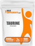 BulkSupplements.com Taurine Powder - Taurine Supplement, Taurine 2000mg - Amino Acids Supplement for Energy - Unflavored & Gluten Free, 2g per Serving, 1kg (2.2 lbs) (Pack of 1)