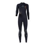 LOOM TREE® Wetsuit for Women Full Body 3mm Neoprene Nylon Scuba Diving Suit for Surfing L Black | 1 Women Diving Suit | Material ~ Nylon | Color ~ Black