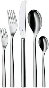 WMF Palermo Cutlery Set for 12 People, 60 Pieces, Monobloc Knife, Polished Cromargan Stainless Steel, Glossy, Dishwasher Safe