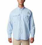 Columbia Mens Bahama II Long Sleeve Shirt, Sail, L