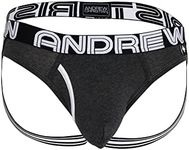 Andrew Christian Mens Underwear Fly Jock w/Almost Naked® Charcoal - Grey - 1 x Size L